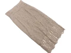 NOBLE ノーブル 総レース タイト スカート size38/グレージュ ■◇ レディース