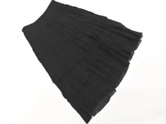 Leilian レリアン ティアード スカート size13+/黒 ■◇ レディース