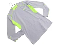 UNDER ARMOUR アンダーアーマー 切替 メッシュ トレーニングウェア カットソー sizeSM/グレーｘ黄緑 ■◇ メンズ