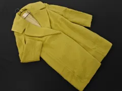 Le souk ルスーク ウール混 ショールカラー コート size36/黄緑 ◇■ レディースのサムネイル