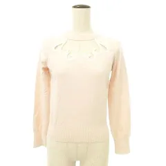 フレイアイディー FRAY I.D シースルー ネックデザイン ニット セーター F パステルピンク ■YHS4