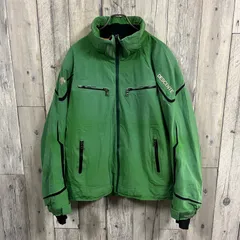 DESCENTE デサント グリーン 防寒 耐水 撥水 スノボ スノーボード スキー ウェア 中綿 ダウンジャケット メンズ XL サイズ