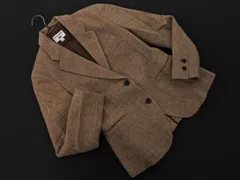 UNIQLO INES DE LA FRESSANGE ユニクロ イネス ウール混 ヘリンボーン テーラード ジャケット sizeS/ベージュ ◇■ レディース