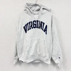 古着 used　Champion　チャンピオン　リバースウィーブ　スウェットパーカー/フーディー　アーチプリント　霜降りグレー　Mサイズ【値引き交渉OK！】