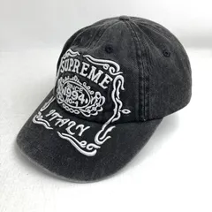 【中古品】 SUPREME シュプリーム  ITALY 6-PANEL イタリー6パネルキャップ 帽子 【185-260220-ky-02-fuzh】