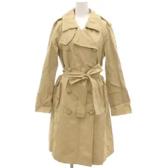 グリーンレーベルリラクシング ユナイテッドアローズ green label relaxing トレンチコート ジャケット ロング 金色ボタン 38 ベージュ /JS ■YHS7