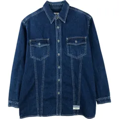 古着 90年代 カルバンクライン Calvin klein JEANS 長袖 デニムシャツ メンズM相当 ヴィンテージ/eaa615271
