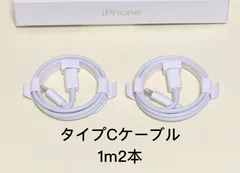 【タイプｃ 1ｍ 2本 】タイプc to ライトニング　USB Type-C to Lightning ケーブル　急速充電　充電器 iPhone　ライトニングケーブル　充電ケーブル　初期不良対応