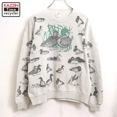 90s USA製 vintage JERZEES アニマル スウェット トレーナー メンズ 表記Lサイズ