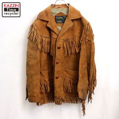 70s レザーフリンジジャケット ウェスタンジャケット スエード ☆Schott WESTERN フリンジ スエード レザージャケット USA製☆ - メルカリ