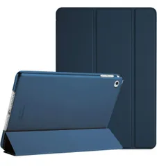 ★ProCase iPad Air 2(2014発売)ケース スマート 超スリム スタンド フォリオ保護ケース 半透明フロスト バックカバー 対応端末: iPad Air 9.7" 第2世代(A1566 A1567)-ネービーのサムネイル