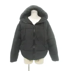 ザラ ZARA 美品 中綿 ジャケット アウター ジップアップ XSサイズ 黒 ブラック