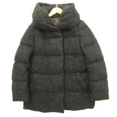 フリークスストア FREAKS STORE ダウン コート ウール混 ボリュームカラー ジャケット S 黒 ブラック ■YHS3