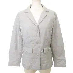 スキャパ SCAPA ナイロン ダウンジャケット ウール 無地 厚手 38 Mサイズ グレー ■YHS9