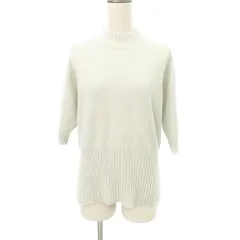 イヴマーベル EVEMARVEL 半袖 ニット セーター アイボリー