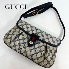 極美品 ✨超希少 グッチ パイソン本革 ショルダーバッグ インター