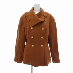 49アベニュー ジュンコシマダ 49AV. junko shimada ジャケット ダブル 金ボタン 9 茶 /UO ■GY09