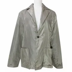 ヒロコビス HIROKO BIS ヒロココシノ 2WAY 中綿ライナー付き テーラードジャケット ナイロン系 シングル カーキ ブルー X