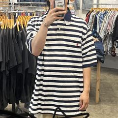 極美品FAT ボーダー半袖ポロシャツ 厚手の生地 サイズSKINNY(L) - メルカリ