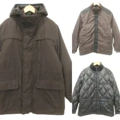 ユニクロ UNIQLO プレミアム ダウンジャケット 3WAY コート XL 茶 ブラウン 