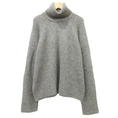 ザラ ZARA タートル ニット セーター トップス XLサイズ グレー ■GY99