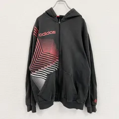 古着 used　adidas　アディダス　フルジップスウェットパーカー/フーディー　ダークグレー　2XOサイズ