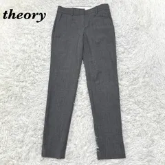 【美品】 theory 春夏スラックス XXO グレー