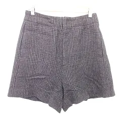 B&Y ユナイテッドアローズ BEAUTY&YOUTH ビューティー&ユース 美品 ショートパンツ ウール グレンチェック M 茶 ブラウン 黒 ■GY99 A0116