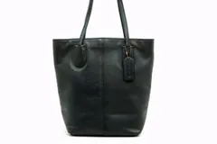 オールド コーチ ヴィンテージ トート ハンドバッグ チャーム付き 4068 レザー 黒 ブラック COACH 5492h