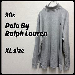 90s RalphLaurenスウェットポロシャツ ポニーロゴ刺繍 ラガーシャツ 