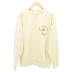 ナイキ NIKE 裏起毛 トレーナー スウェット ワンポイント Lサイズ ベージュ