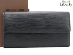 【新品同様】ルイヴィトン LOUIS VUITTON エピ ポルトフォイユ サラ 二つ折り長財布 ノワール ブラック レザー M63742