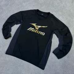 ミズノ ブラック 長袖Tシャツ