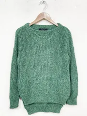 SACRA サクラ ニット セーター size38 M/緑◆■レディースのサムネイル