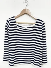 DEMYLEE デミリー ボーダー ニット セーター sizeS/白黒◆■レディース