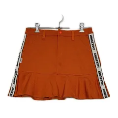 中古 レディース ジャックバニー Jack Bunny!! スカート 2(L) オレンジ ヘリンボーン柄 一体型インナーパンツ付
