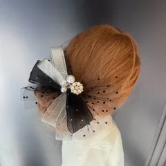 大人気　新作 hr86髪飾り 卒業式 成人式 結婚式 振袖 リボン　キラキラ