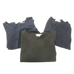 オペーク OPAQUE トップス 3点セット おまとめ ブラウス カットソー 38/M 紺 ネイビー