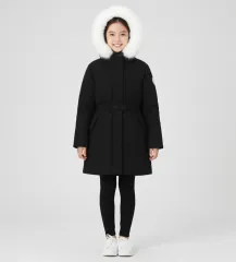 新品 NEPA キッズ ミッド ダウン アウター フード ダウンジャケット ロング丈 150