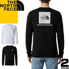 ノースフェイス THE NORTH FACE ロンT Tシャツ 長袖 メンズ 2026年春夏新作 ロゴ バックプリント クルーネック 丸首 大きいサイズ ブランド 綿100% 黒 ブラック BOX NSE LS TEE NF0A87NN