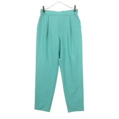 美品 green label relaxing グリーンレーベルリラクシング ロングパンツ 40 ブルー レディース 古着
