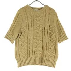 ZARA ザラ 半袖 ニット S ブラウン系 レディース 古着