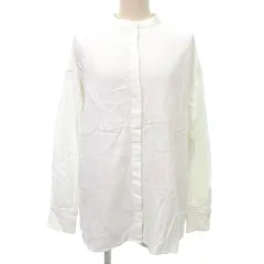 アーバンリサーチ ドアーズ URBAN RESEARCH DOORS バンドカラー コットン シャツ ブラウス 長袖 Mサイズ 白 ホワイト ■GY99 A0114