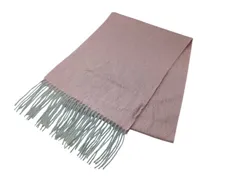 カシミア100%　ストール　マフラー　ピンク　ふんわり上質　美品