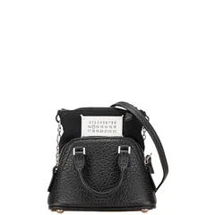 マルタンマルジェラ メゾンマルジェラ11 5AC クラシック ベイビー 斜め掛け ミニショルダーバッグ SB3WG0025 ブラック レザー レディース MARTIN MARGIELA【228-30851】