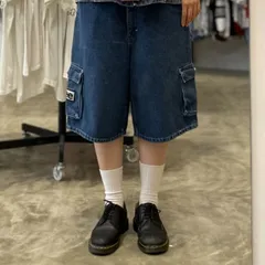 デニムカーゴハーフパンツ