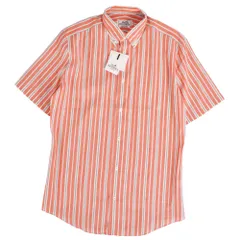 未使用 エルメス HERMES シャツ ショートスリーブ 半袖 ストライプ リネのサムネイル