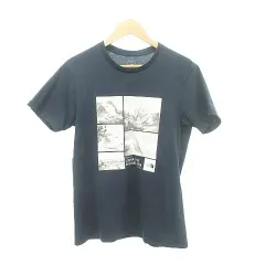 ザノースフェイス THE NORTH FACE プリント Tシャツ 半袖 NT31933 Mサイズ 紺 ネイビー ■YHS9