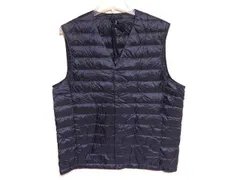 MB040:UNIQLO（ユニクロ）ウルトラライトダウンコンパクトベスト/311-400500/紺/メンズM