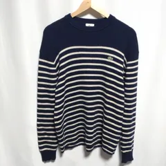 LACOSTE ラコステ レディース ニット セーター 3 紺白 ボーダー